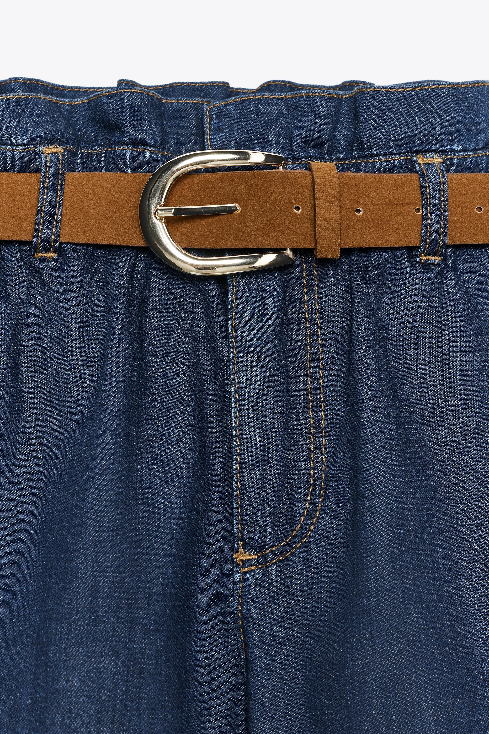 BELTED PAPER BAG SHORTS